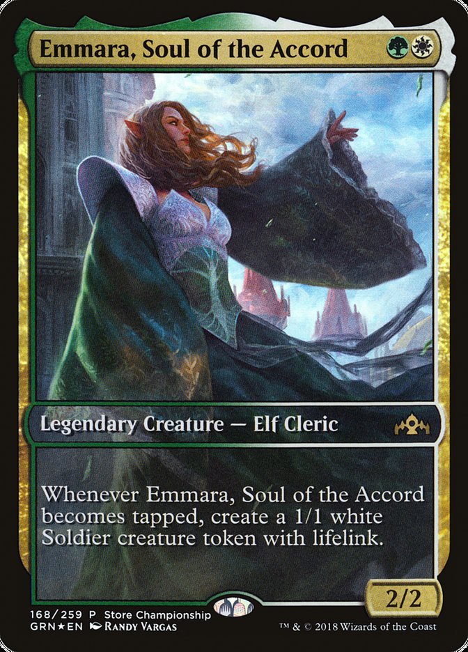 Emmara, Soul of the Accord (Store Championship) [Guilds of Ravnica Promos] | Rock City Comics