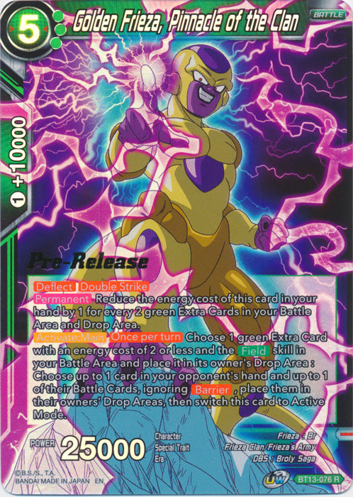 Golden Frieza, Pinnacle of the Clan (BT13-076) [Supreme Rivalry Prerelease Promos] | Rock City Comics