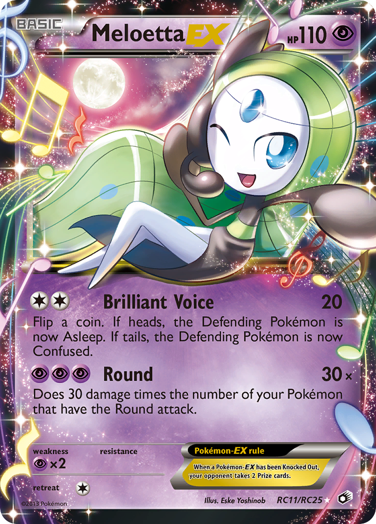 Meloetta EX (RC11/RC25) [Black & White: Legendary Treasures] | Rock City Comics