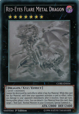 Red-Eyes Flare Metal Dragon [CORE-EN054] Ghost Rare | Rock City Comics