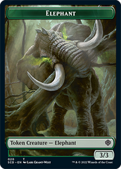 Elephant // Thopter Double-Sided Token [Starter Commander Decks] | Rock City Comics