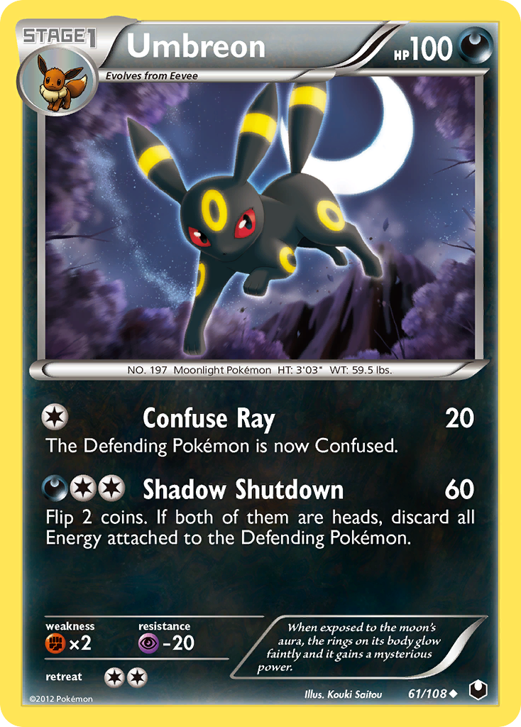 Umbreon (61/108) [Black & White: Dark Explorers] | Rock City Comics