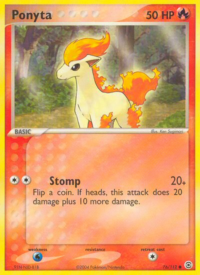 Ponyta (76/112) [EX: FireRed & LeafGreen] | Rock City Comics