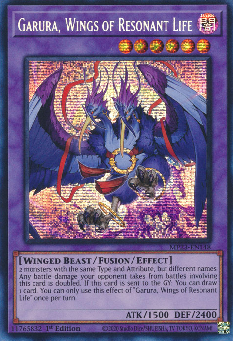 Garura, Wings of Resonant Life [MP23-EN148] Prismatic Secret Rare | Rock City Comics