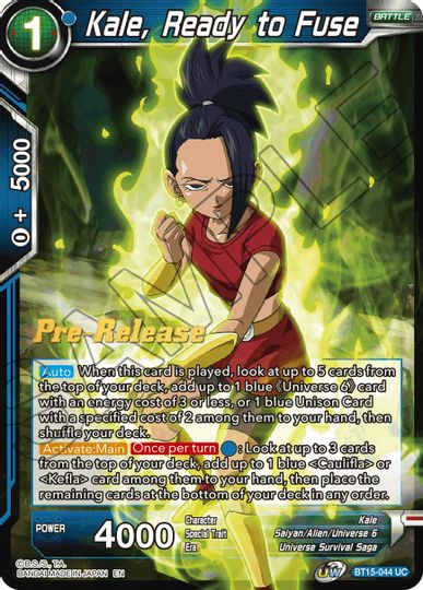 Kale, Ready to Fuse (BT15-044) [Saiyan Showdown Prerelease Promos] | Rock City Comics