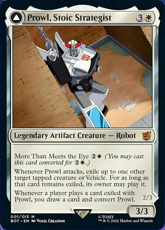 Prowl, Stoic Strategist // Prowl, Pursuit Vehicle [Universes Beyond: Transformers] | Rock City Comics