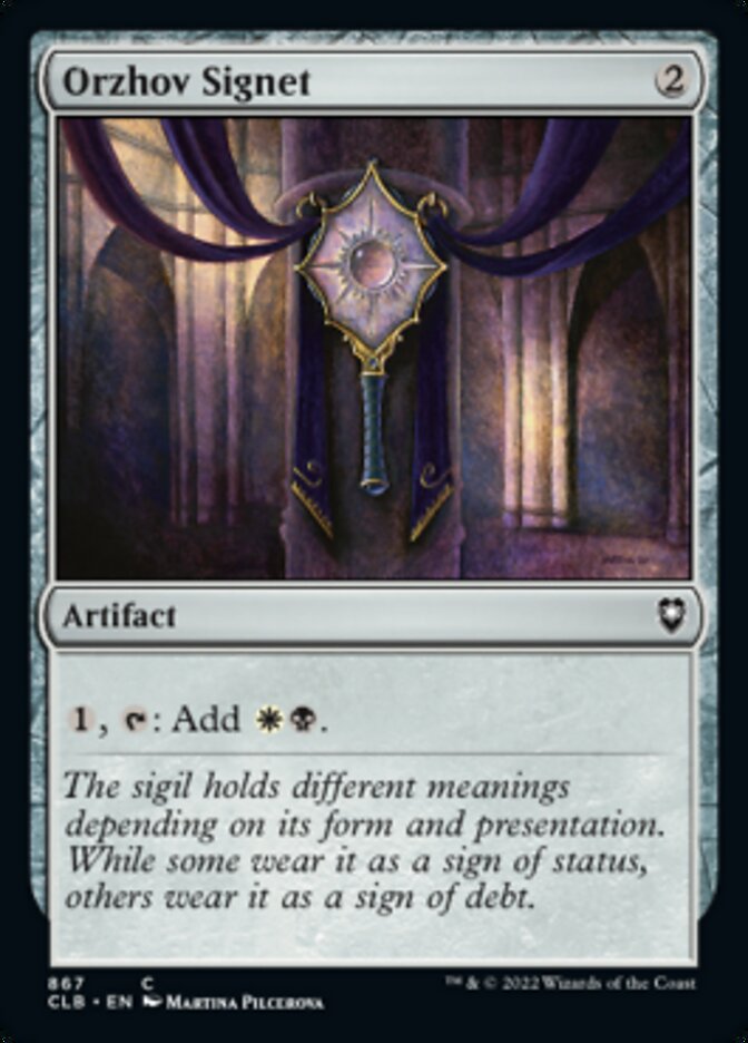 Orzhov Signet [Commander Legends: Battle for Baldur's Gate] | Rock City Comics