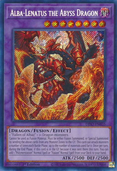 Alba-Lenatus the Abyss Dragon [DIFO-EN035] Secret Rare | Rock City Comics