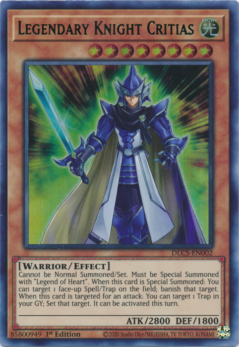 Legendary Knight Critias (Green) [DLCS-EN002] Ultra Rare | Rock City Comics