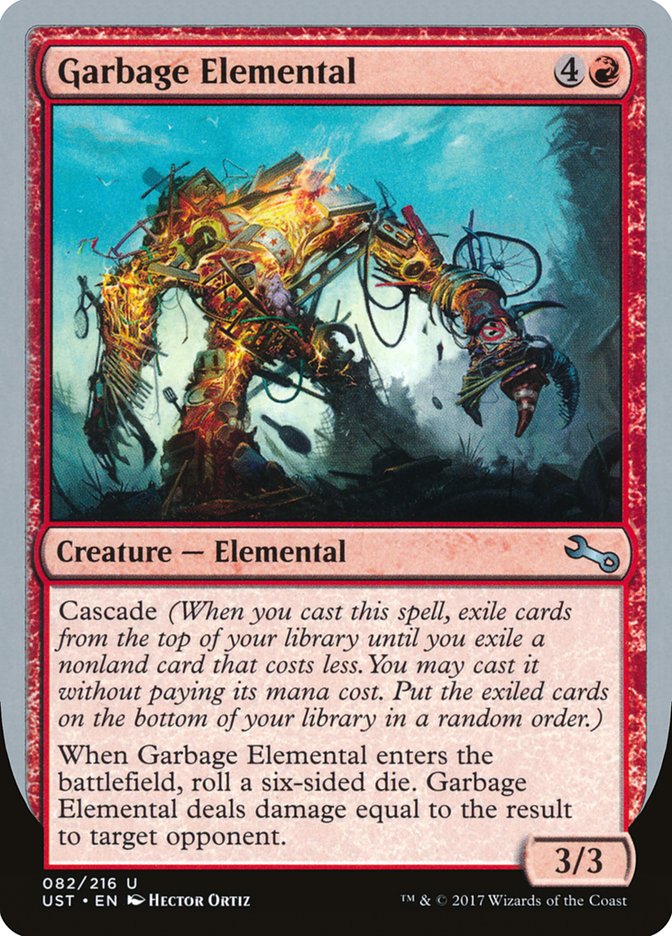 Garbage Elemental (3/3 Creature) [Unstable] | Rock City Comics