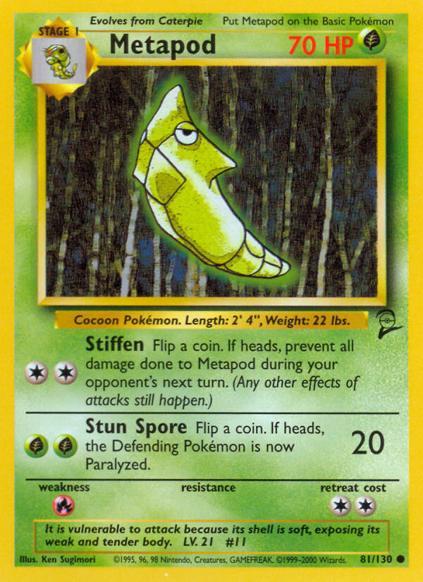 Metapod (81/130) [Base Set 2] | Rock City Comics