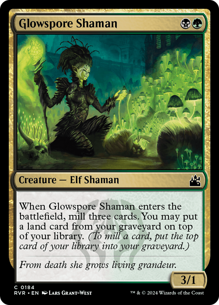 Glowspore Shaman [Ravnica Remastered] | Rock City Comics