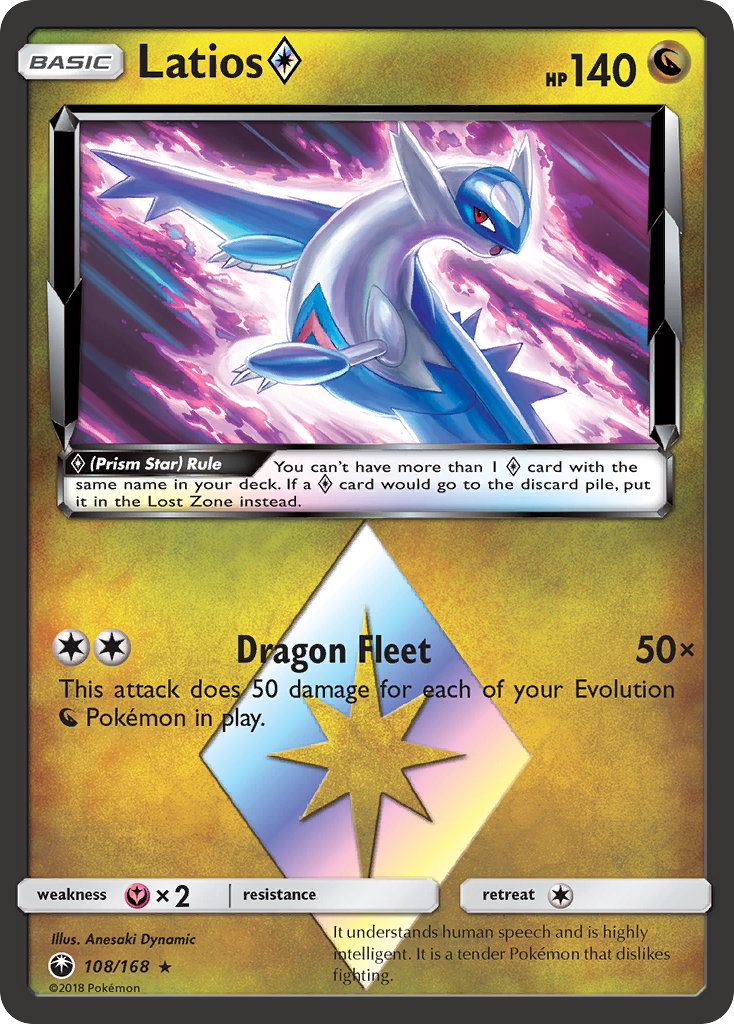 Latios (108/168) (Prism Star) [Sun & Moon: Celestial Storm] | Rock City Comics