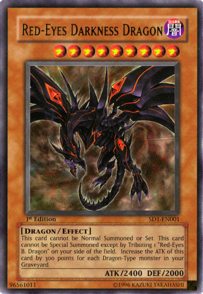 Red-Eyes Darkness Dragon [SD1-EN001] Ultra Rare | Rock City Comics