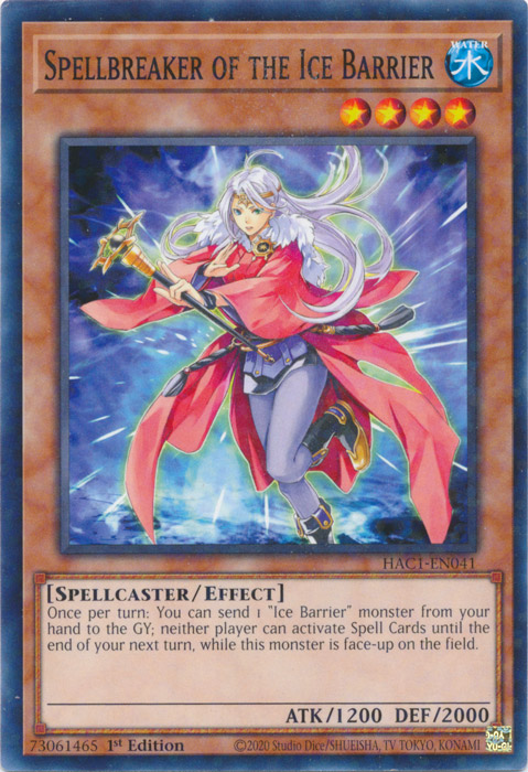 Spellbreaker of the Ice Barrier (Duel Terminal) [HAC1-EN041] Common | Rock City Comics