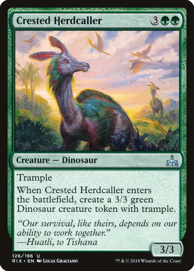 Crested Herdcaller [Rivals of Ixalan] | Rock City Comics