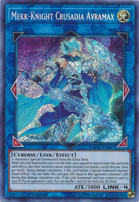 Mekk-Knight Crusadia Avramax [DANE-EN047] Secret Rare | Rock City Comics