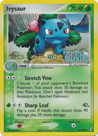 Ivysaur (35/100) (Stamped) [EX: Crystal Guardians] | Rock City Comics