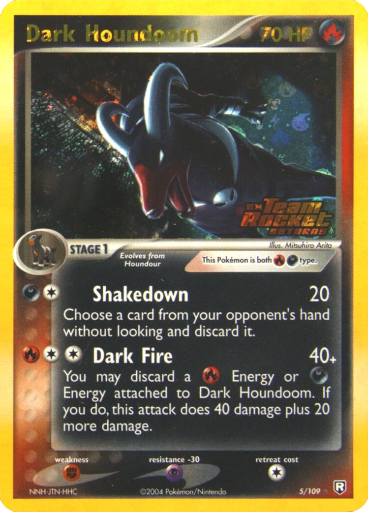 Dark Houndoom (5/109) (Stamped) [EX: Team Rocket Returns] | Rock City Comics