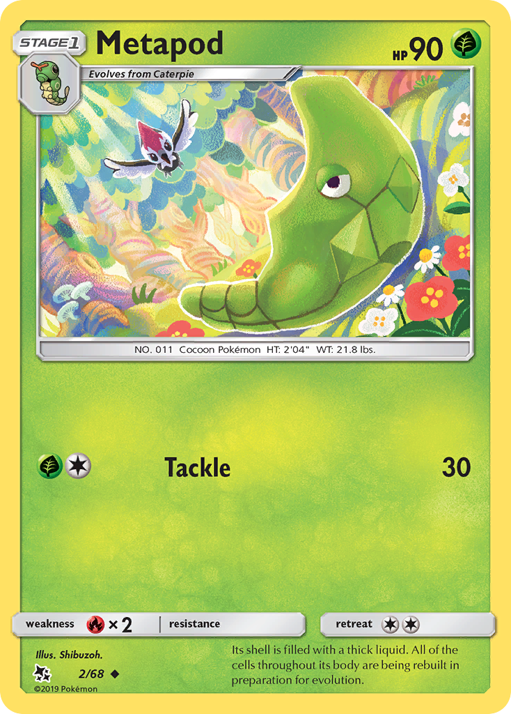 Metapod (2/68) [Sun & Moon: Hidden Fates] | Rock City Comics