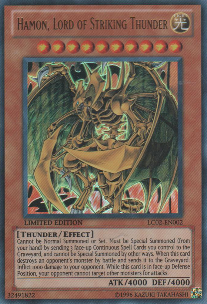 Hamon, Lord of Striking Thunder [LC02-EN002] Ultra Rare | Rock City Comics