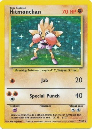 Hitmonchan (7/102) [Base Set Unlimited] | Rock City Comics