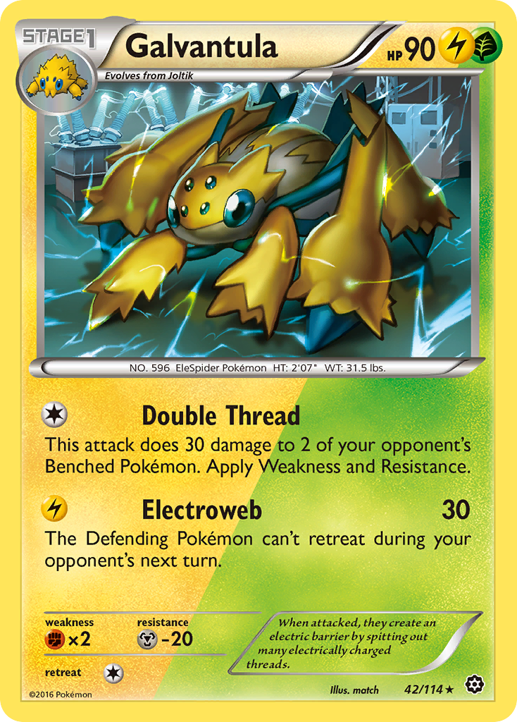 Galvantula (42/114) [XY: Steam Siege] | Rock City Comics