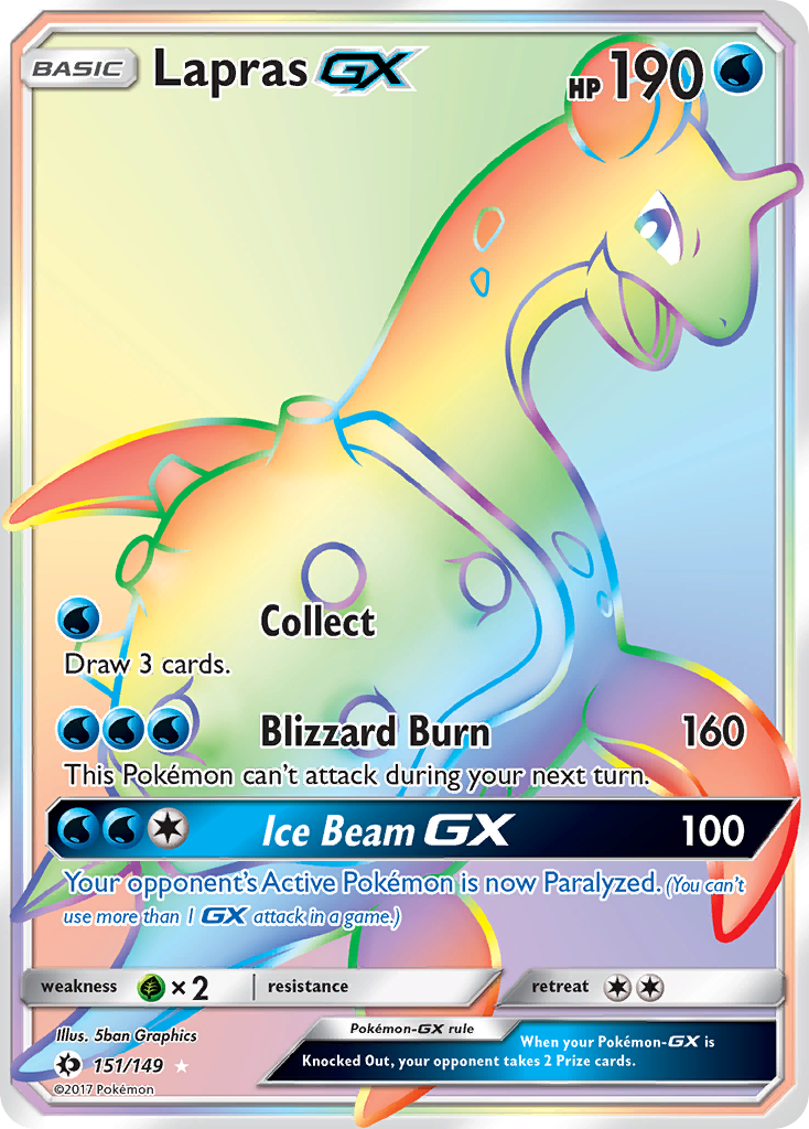 Lapras GX (151/149) [Sun & Moon: Base Set] | Rock City Comics