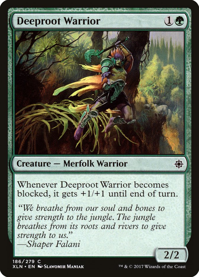 Deeproot Warrior [Ixalan] | Rock City Comics