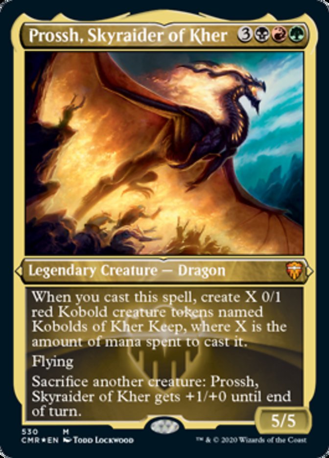 Prossh, Skyraider of Kher (Etched Foil) [Commander Legends] | Rock City Comics