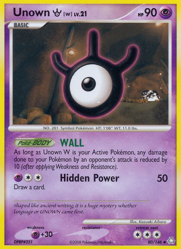 Unown W (80/146) [Diamond & Pearl: Legends Awakened] | Rock City Comics