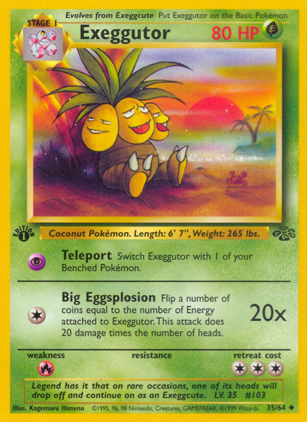 Exeggutor (35/64) [Jungle 1st Edition] | Rock City Comics