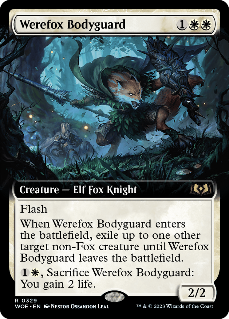 Werefox Bodyguard (Extended Art) [Wilds of Eldraine] | Rock City Comics