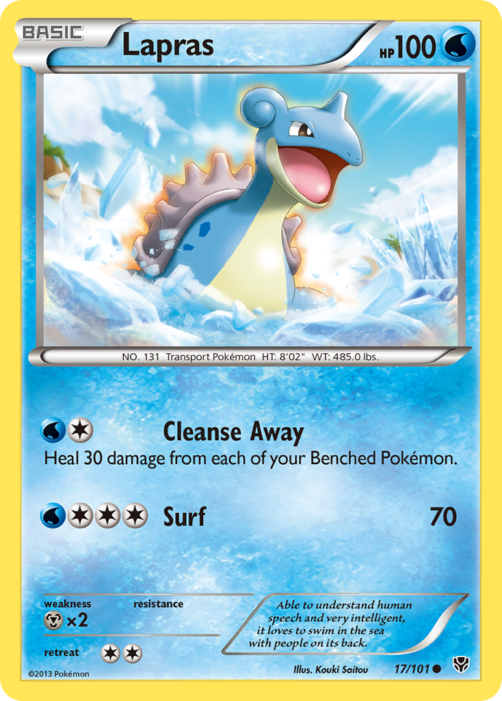 Lapras (17/101) [Black & White: Plasma Blast] | Rock City Comics