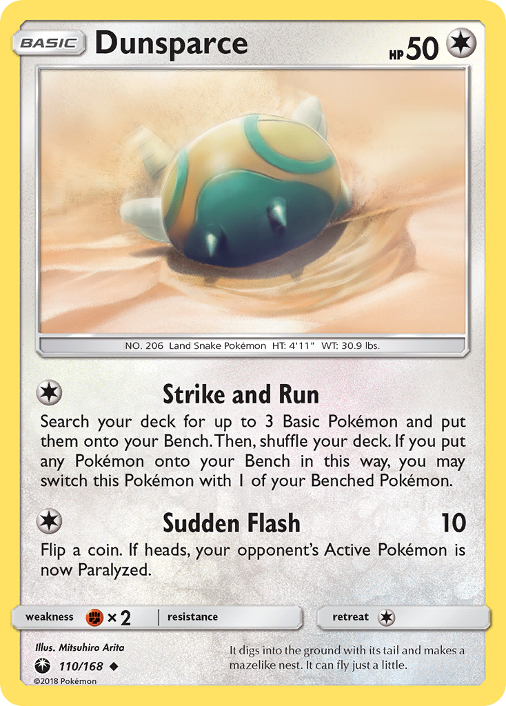 Dunsparce (110/168) [Sun & Moon: Celestial Storm] | Rock City Comics