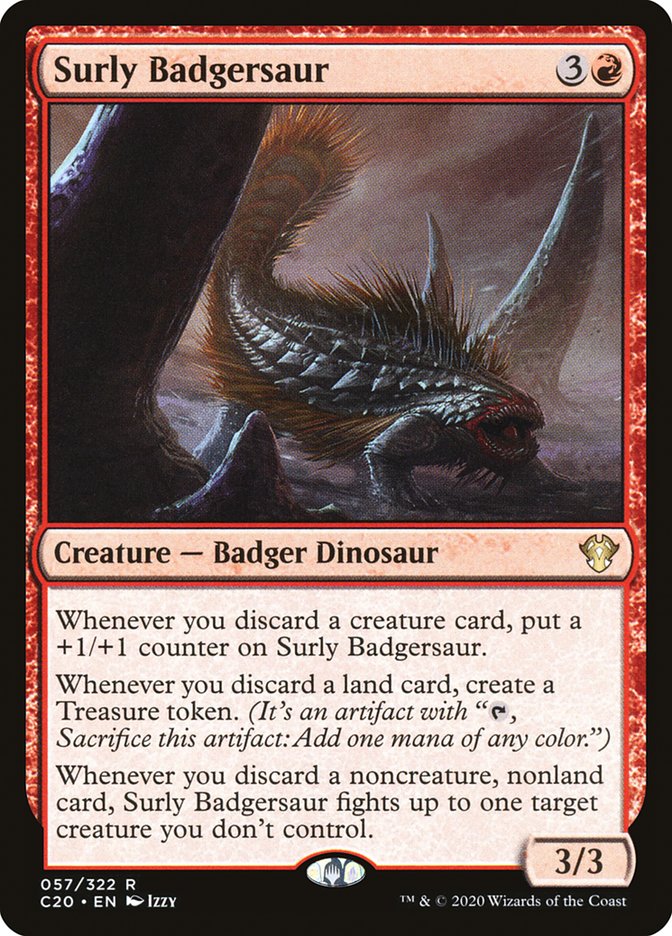 Surly Badgersaur [Commander 2020] | Rock City Comics