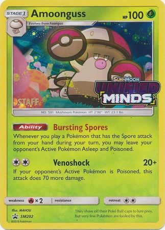 Amoonguss (SM202) (Staff Prerelease Promo) [Sun & Moon: Black Star Promos] | Rock City Comics