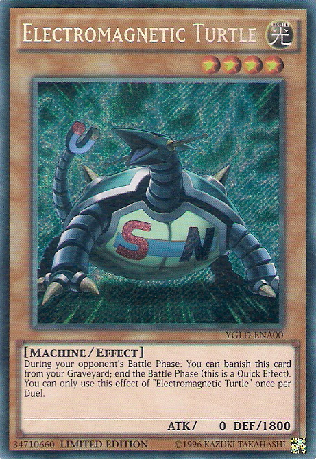 Electromagnetic Turtle [YGLD-ENA00] Secret Rare | Rock City Comics