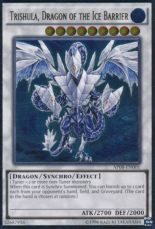 Trishula, Dragon of the Ice Barrier [AP08-EN001] Ultimate Rare | Rock City Comics