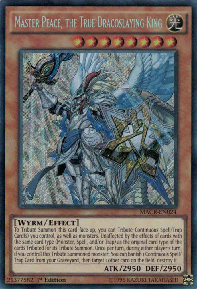 Master Peace, the True Dracoslaying King [MACR-EN024] Secret Rare | Rock City Comics