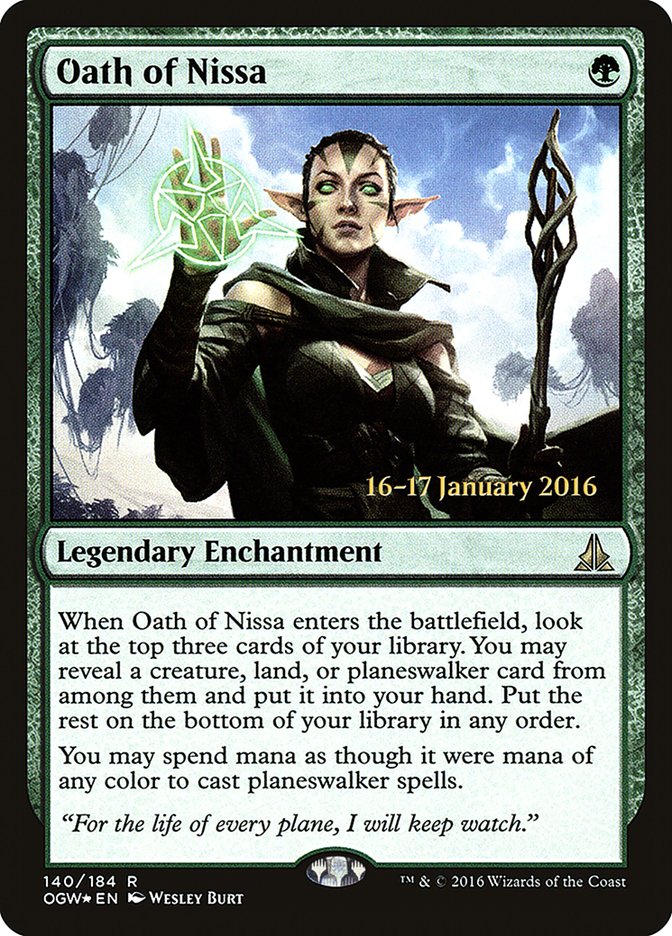 Oath of Nissa [Oath of the Gatewatch Prerelease Promos] | Rock City Comics