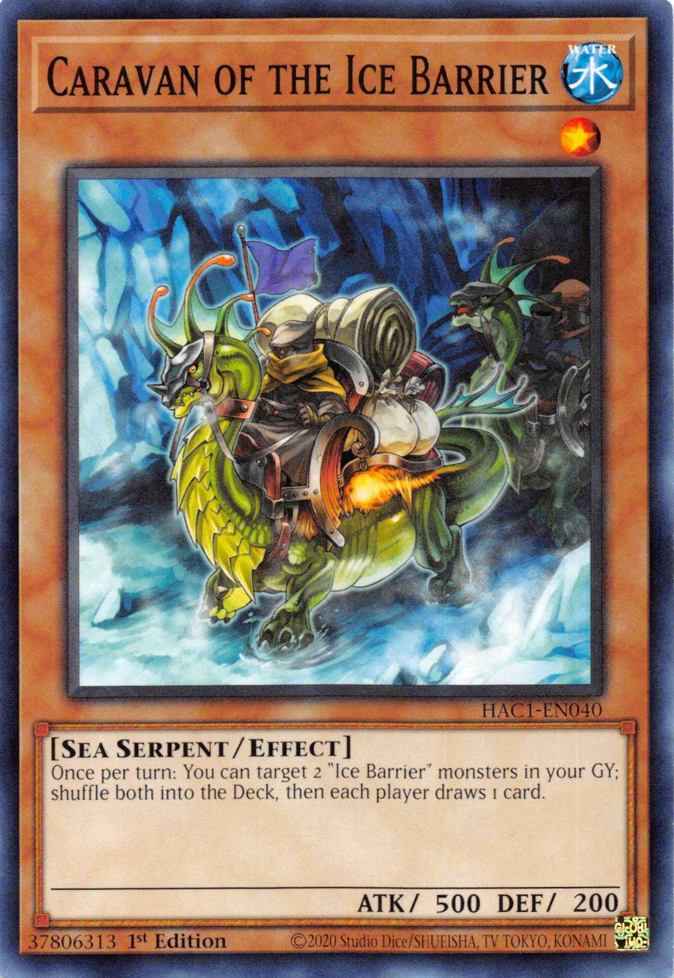 Caravan of the Ice Barrier (Duel Terminal) [HAC1-EN040] Parallel Rare | Rock City Comics