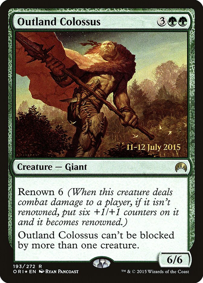 Outland Colossus [Magic Origins Prerelease Promos] | Rock City Comics