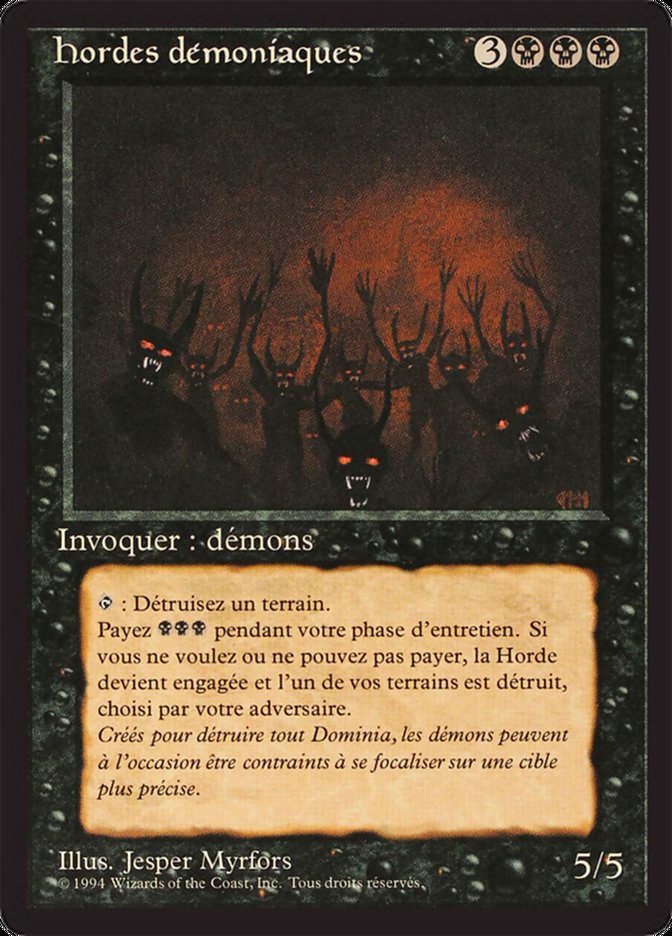 Demonic Hordes [Foreign Black Border] | Rock City Comics