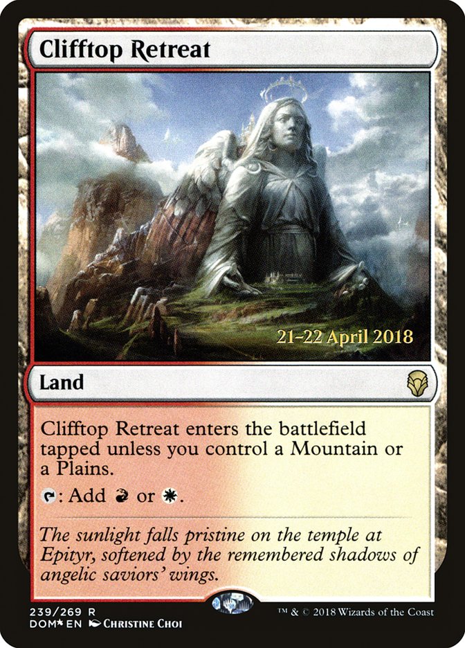 Clifftop Retreat  [Dominaria Prerelease Promos] | Rock City Comics