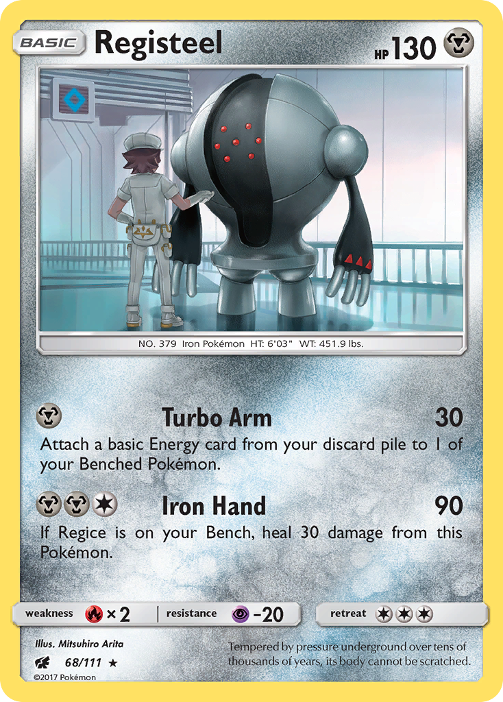 Registeel (68/111) [Sun & Moon: Crimson Invasion] | Rock City Comics