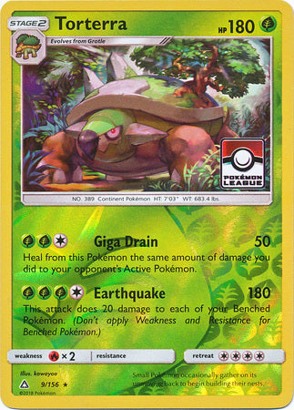 Torterra (9/156) (League Promo) [Sun & Moon: Ultra Prism] | Rock City Comics