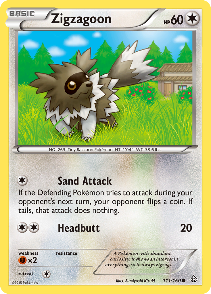 Zigzagoon (111/160) [XY: Primal Clash] | Rock City Comics