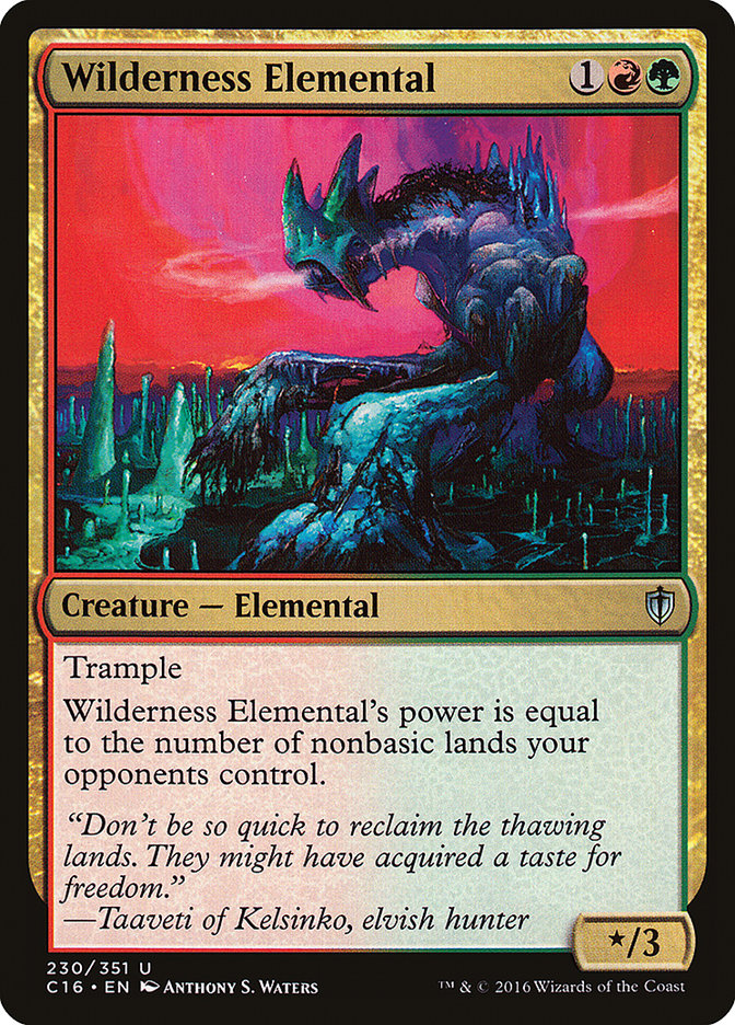 Wilderness Elemental [Commander 2016] | Rock City Comics