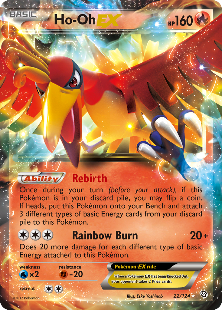 Ho-Oh EX (22/124) [Black & White: Dragons Exalted] | Rock City Comics